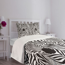 Safari Zebra Stripe Bedspread Set