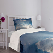 Clouds Sunny Day Sky Bedspread Set