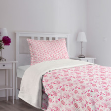 Hearts Dandelions Bedspread Set