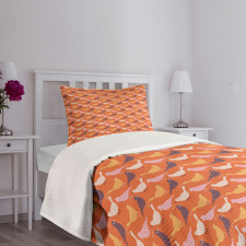 Flying Animals Zigzags Spots Bedspread Set