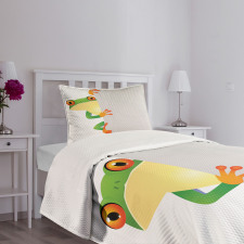 Frog Prince Reptiles Bedspread Set
