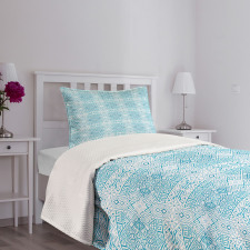 Monotone Bohemian Composition Bedspread Set