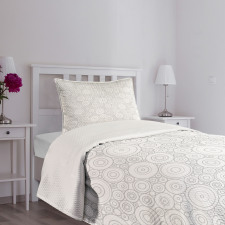 Geometric Circles Retro Bedspread Set