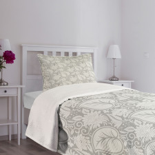 Paisley Blooming Flowers Bedspread Set