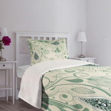 Floral Vintage Patterns Bedspread Set