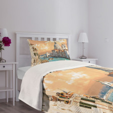 Historical Venice City Bedspread Set