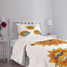 Hippie Surfboards Sun Bedspread Set