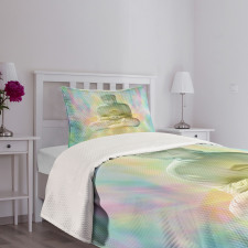 Colorful Blurred Backdrop Bedspread Set