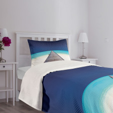 Wooden Path into Ocean Bedspread Set