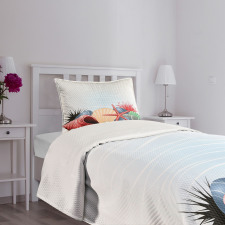 Summertime Seaside Pearl Bedspread Set