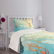 Musical Notes Vibes Bedspread Set