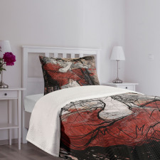 Grunge Jazz Musician Bedspread Set