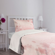 Cherry Blossom Floral Art Bedspread Set