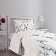 Orchids Floral Photo Bedspread Set