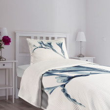 Abstract Modern Floral Bedspread Set