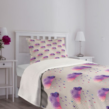 Geometric Mosaic Dots Bedspread Set