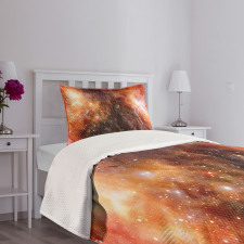 Gas Cloud in Deep Space Bedspread Set