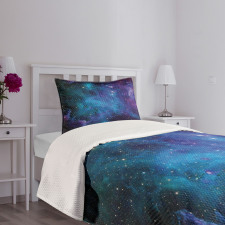Galaxy Stars in Space Bedspread Set