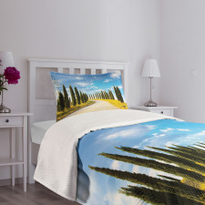 Mediterranean Trees Bedspread Set