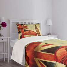 Big Ben England London Bedspread Set