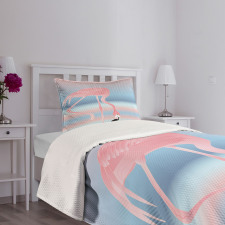 Birds in Love Lake Bedspread Set