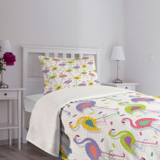 Retro Colorful Pattern Bedspread Set