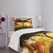 Sunset in Safari Animal Bedspread Set