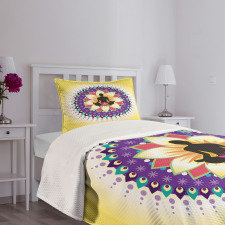 Round Circle Lotus Bedspread Set