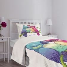 Branch with Heart Bedspread Set