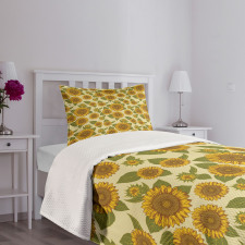 Funky Style Sunflower Bedspread Set