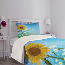Sunflowers Chamomiles Bedspread Set