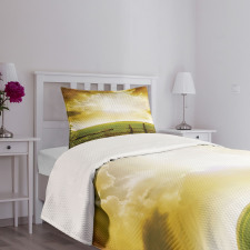 Sunset on Spring Field Bedspread Set