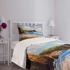 Sea Coast by Beach Rock Bedspread Set