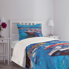 Harbour by the Sea Bedspread Set