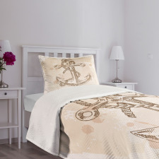 Navy Rope Summer Holiday Bedspread Set