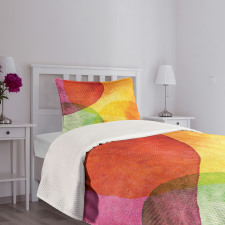 Watercolor Modern Art Bedspread Set