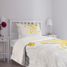 Daffodils Ornaments Art Bedspread Set