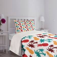 Palm Trees Island Bedspread Set