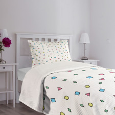 Colorful Geometric Shape Bedspread Set