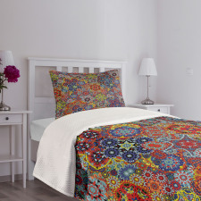 Combined Nested Paisley Bedspread Set