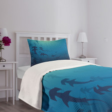 Hammerhead Shark Bedspread Set