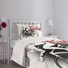 Cycling Man Sport Bike Bedspread Set