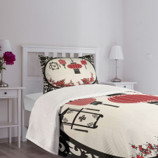 Ornate Graphic Bedspread Set
