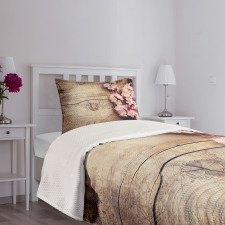 Spring Blossom on Wood Bedspread Set