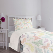 Butterfly Dragonfly Bedspread Set