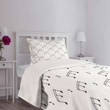 Musical Notes Bedspread Set