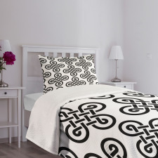 Old-Fashion Knot Motifs Bedspread Set