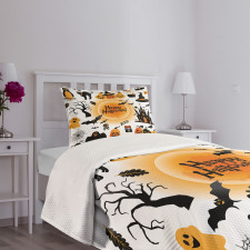 Happy Ghost Bedspread Set