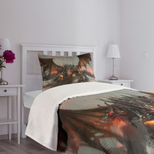 Dragon Monster Bedspread Set