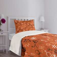 Western Aztec Forms Bedspread Set